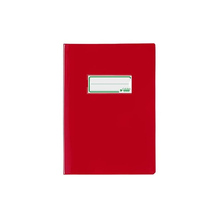 Copriquaderno A5 Favorit con portanome e salva angoli - laccato - PE180 - conf. da 24 - rosso - 400184674 main product photo
