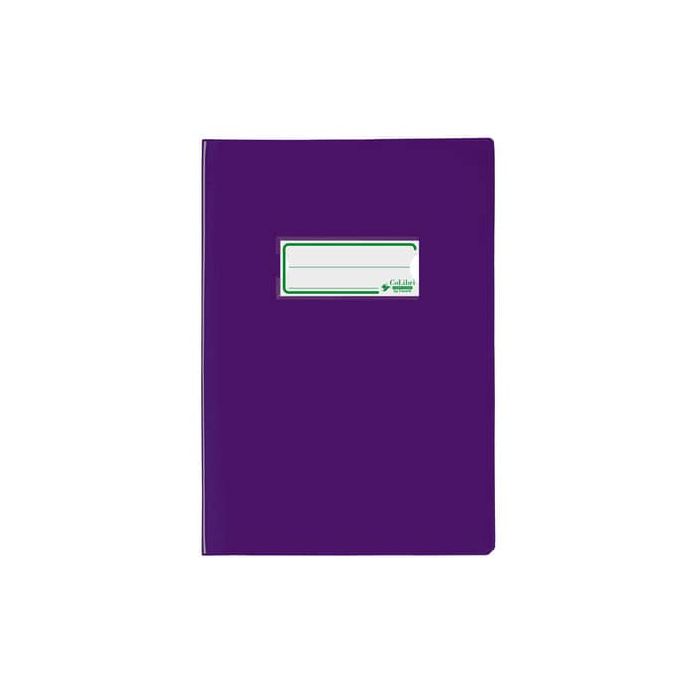 Copriquaderno A5 Favorit con portanome e salva angoli - laccato - PE180 - conf. da 24 - viola - 400184679 main product photo