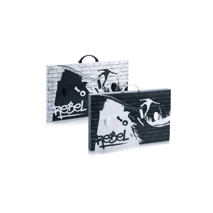 Valigetta in PPL Favorit con stampa Favorit Black&White soggetti assortiti 56,5x36,5x5,5 cm - 100501076 main product photo