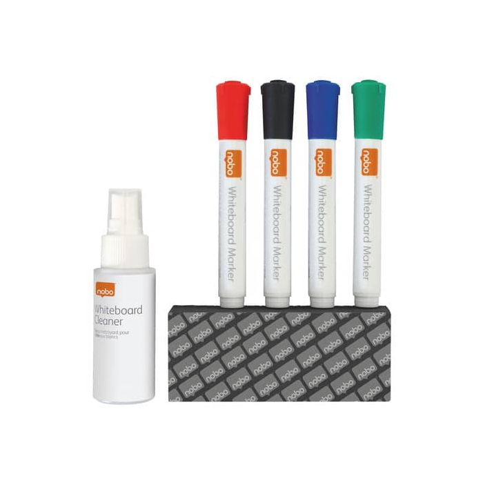 Kit scrittura + pulizia lavagne Nobo bianche cancellabili 1903798 main product photo