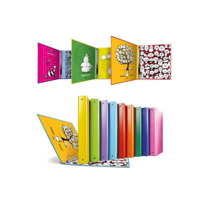 Raccoglitore in Stratopan Sei Rota Raggio A4 fantasie assortite - 4 anelli R30 mm - Comics - 36703899 main product photo
