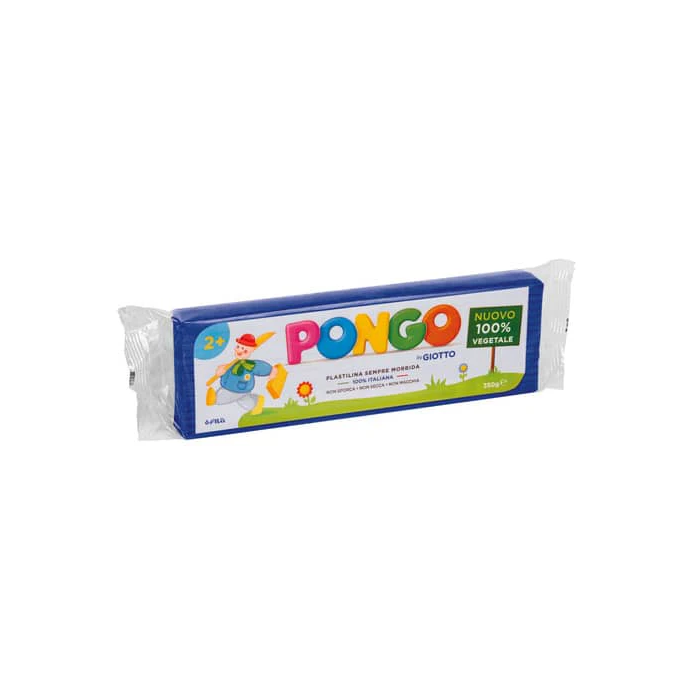 Panetto di plastilina vegetale modellabile 350 g Pongo blu F603503 main product photo