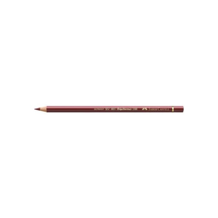 Matite colorate permanenti Faber Castell Polychromos mina 3,8 mm conf. 6 pezzi - rosso indiano - 110192 main product photo