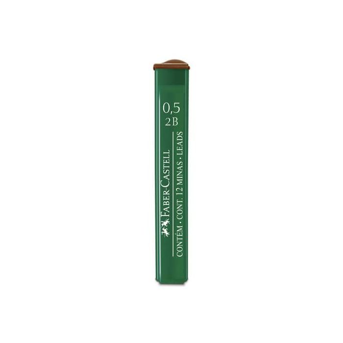 Mine Faber Castell Poly 0,5 mm 2B conf. 12 pezzi - 521502 main product photo