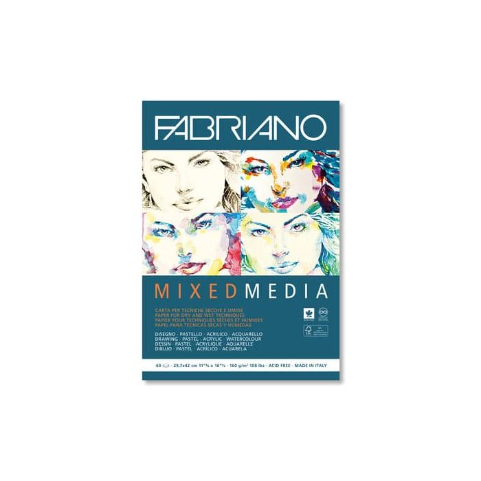 Blocco belle arti Fabiano mixed media 60 fogli A3 - 160 g - 19100441 main product photo