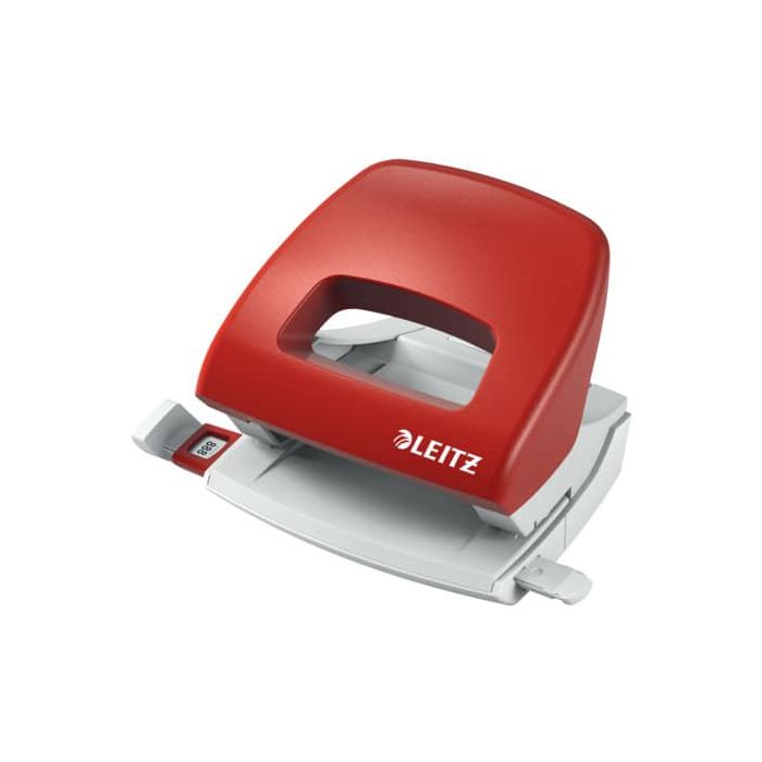 Perforatore a 2 fori con guida Leitz Metal Rim 5038 Leitz rosso 50380125 main product photo
