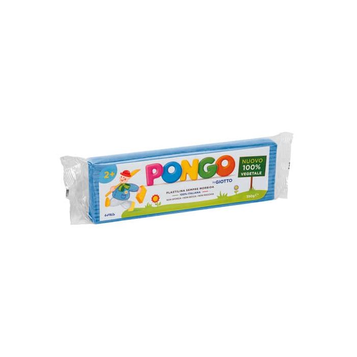 Panetto di plastilina 100% vegetale Pongo by Giotto 350 g azzurro - F603515 main product photo