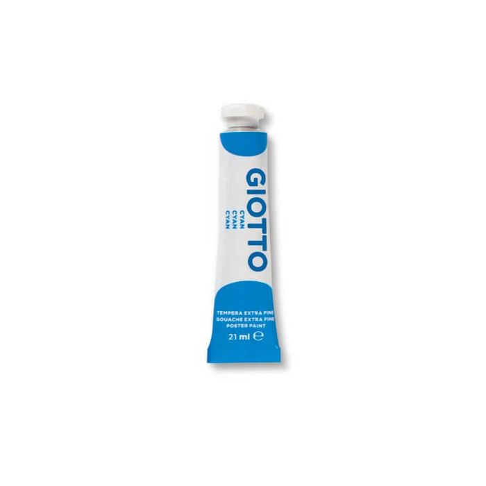Tempera Giotto Extra ultrafine in tubetto 21 ml ciano F35501500 main product photo
