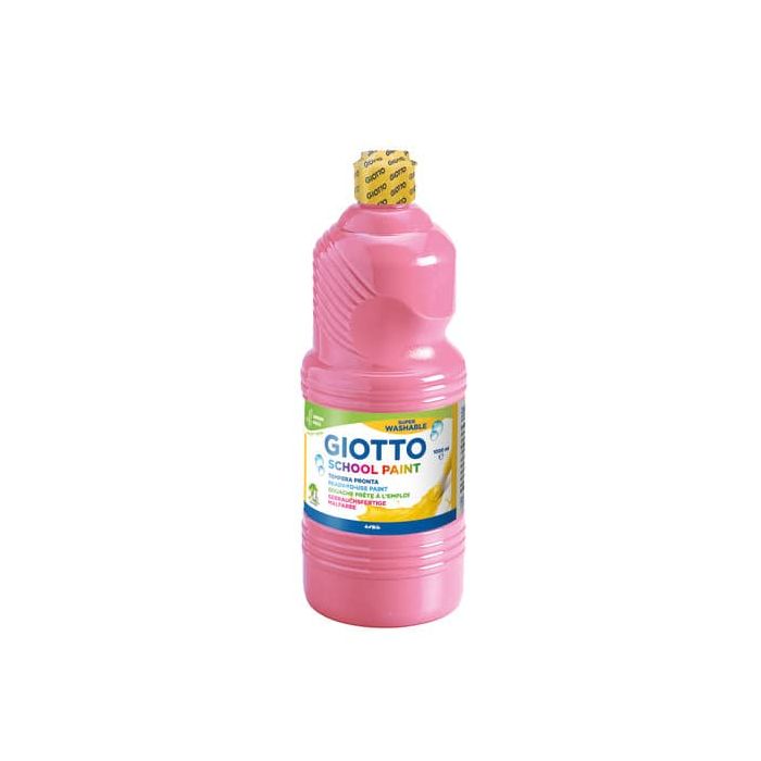 Tempera pronta Giotto School Paint in flacone 1 L rosa F535506 main product photo