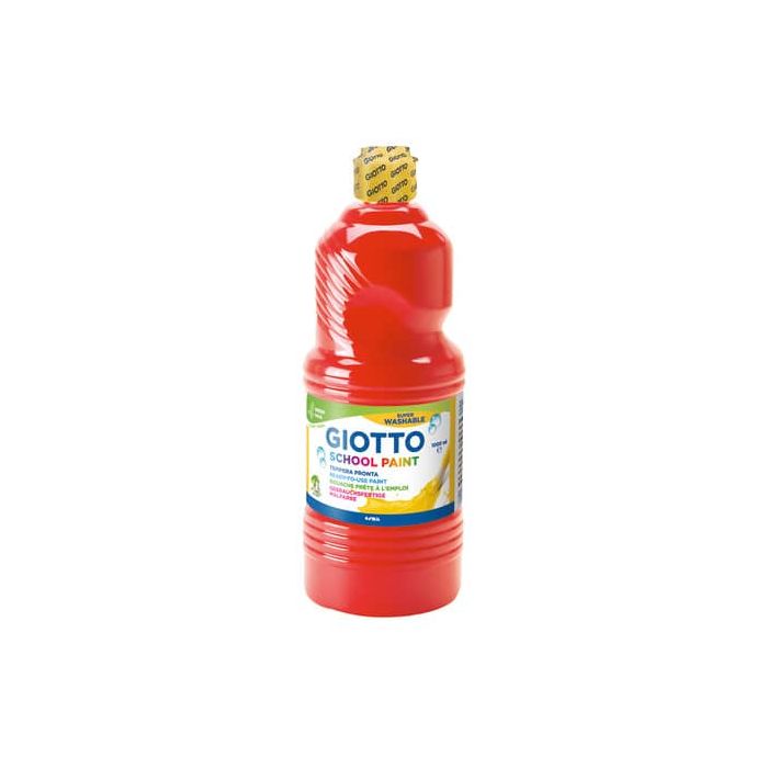 Tempera pronta Giotto School Paint in flacone 1 L rosso scarlatto F535508 main product photo