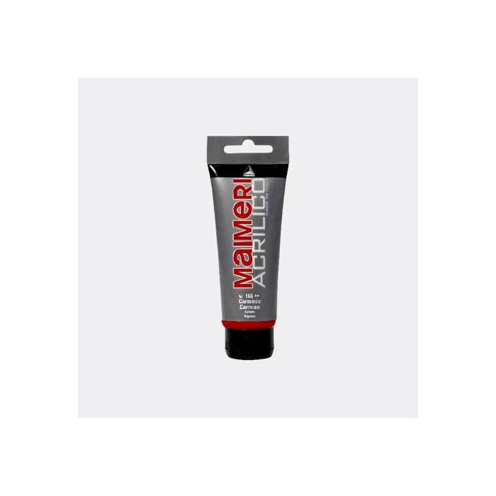 Colore acrilico Maimeri in tubetto 75 ml carminio - M0916166 main product photo