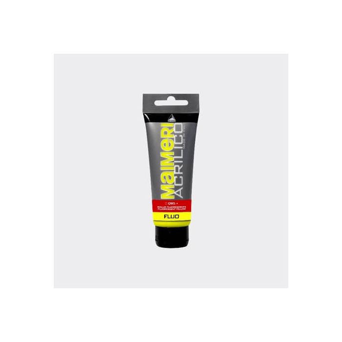 Colore acrilico Maimeri in tubetto 75 ml giallo fluo - M0916095 main product photo