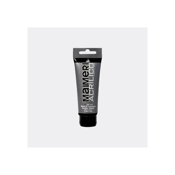 Colore acrilico Maimeri in tubetto 75 ml nero di carbonio - M0916537 main product photo