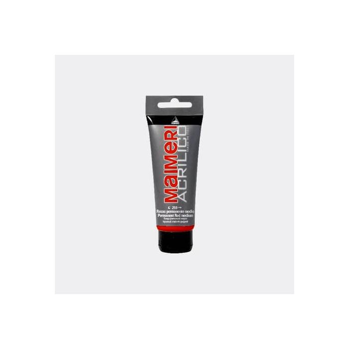 Colore acrilico Maimeri in tubetto 75 ml rosso permanente medio - M0916259 main product photo