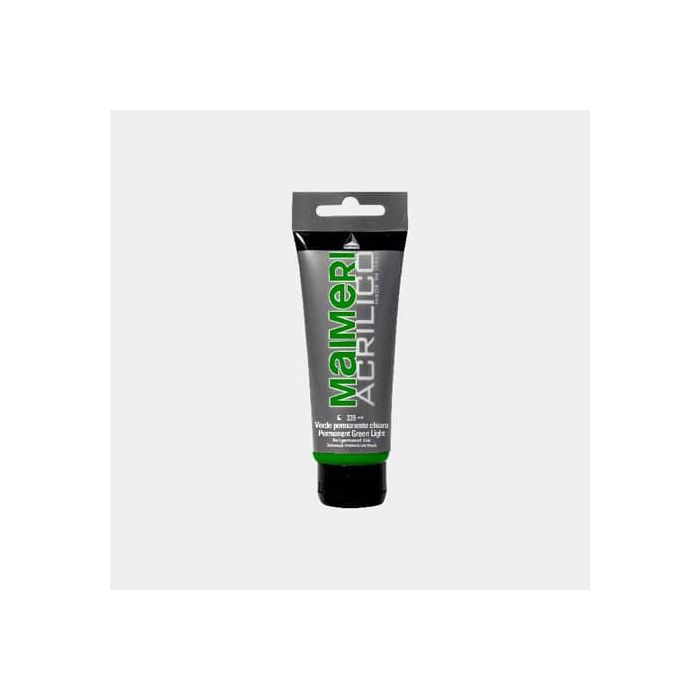 Colore acrilico Maimeri in tubetto 75 ml verde permanente chiaro - M0916339 main product photo