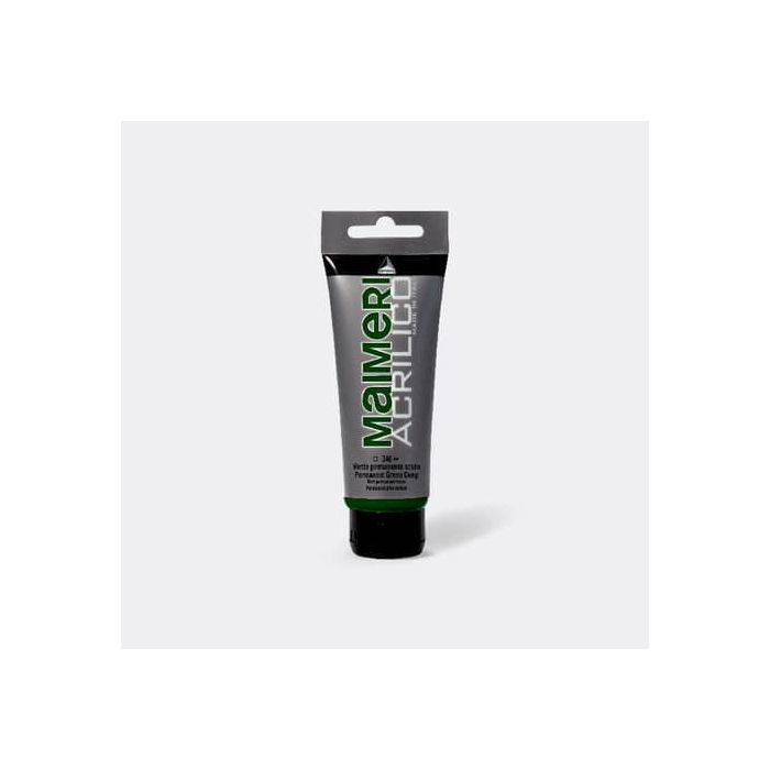 Colore acrilico Maimeri in tubetto 75 ml verde permanente scuro - M0916340 main product photo