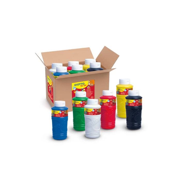 Colori a dita Giotto Bebè 750 ml in conf. da 6 colori assortiti F477300 main product photo