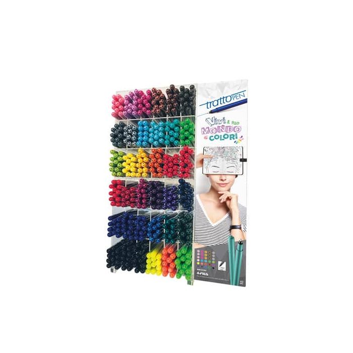 Espositore Tratto Pen 432 pezzi assortiti F832900 main product photo