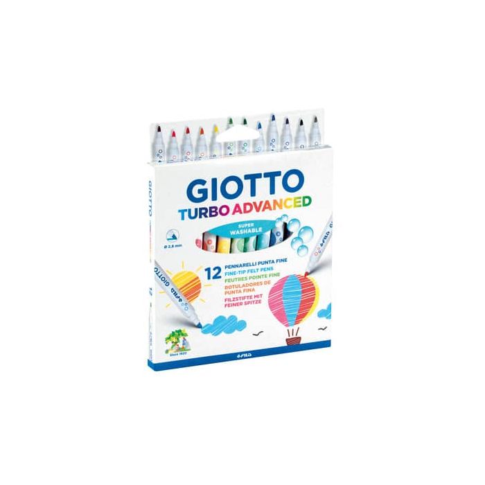 Pennarelli Giotto Turbo Advanced in conf. 12 colori assortiti F426000 main product photo