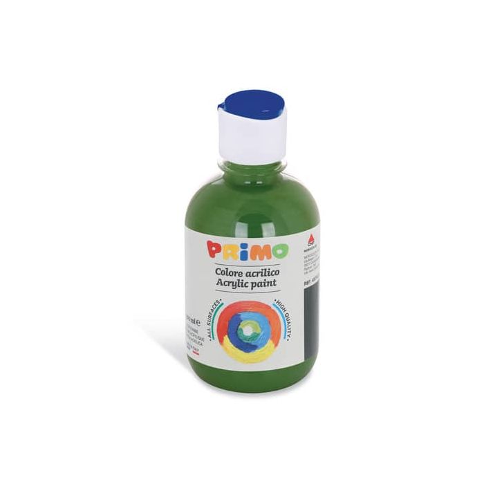 Colore acrilico Primo in bottiglia con tappo dosatore 300 ml verde oliva 400TA300665 main product photo