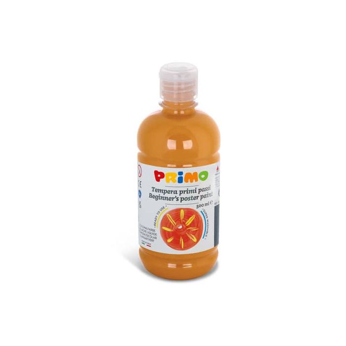 Tempera brillante in bottiglia in PET Primo Primi Passi 500 ml giallo ocra 202BR500270 main product photo