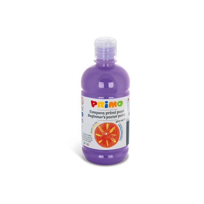Tempera brillante in bottiglia in PET Primo Primi Passi 500 ml lilla 202BR500450 main product photo