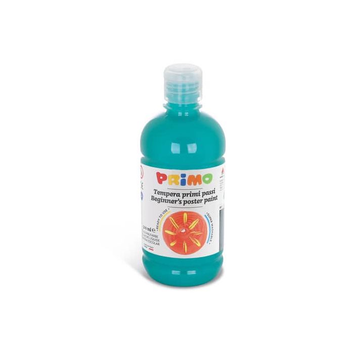 Tempera brillante in bottiglia in PET Primo Primi Passi 500 ml turchese 202BR500560 main product photo