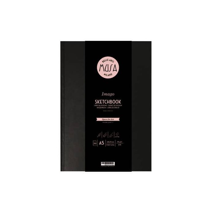 Blocco a libro Imago SKETCH Musa 200 pagine 105 gr formato A5 MU124495 main product photo