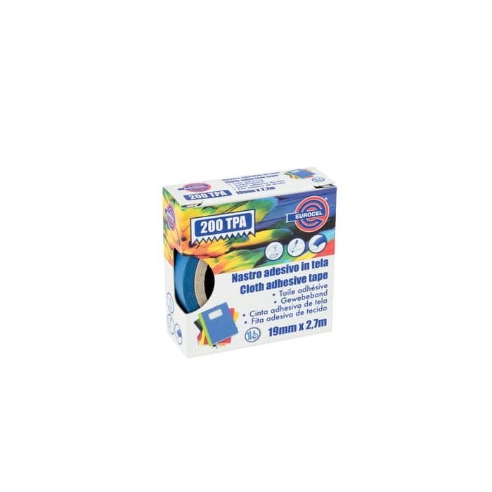 Nastro adesivo telato Eurocel formato 19x2,7 mt- colore blu 16614194 main product photo
