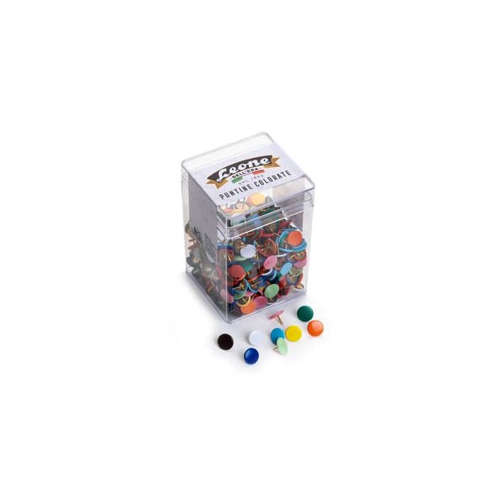 Barattolo puntine da disegno Leone colori assortiti PPB500AS main product photo