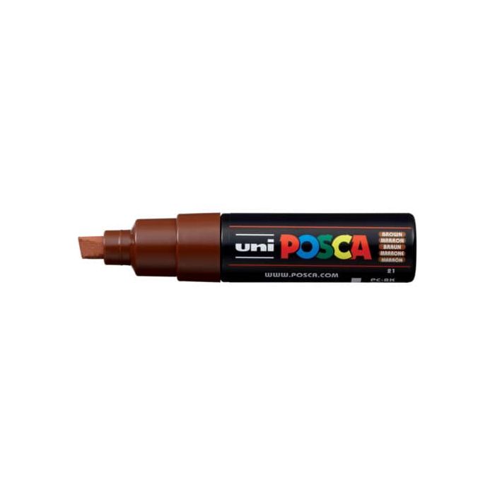 Marcatore Uni Posca punta large colore marrone PC-8K-M main product photo