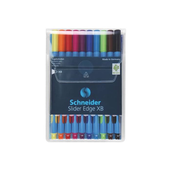 Penne a sfera Schneider Slider Edge XB colori assortiti conf. 10 pezzi - P152290 main product photo