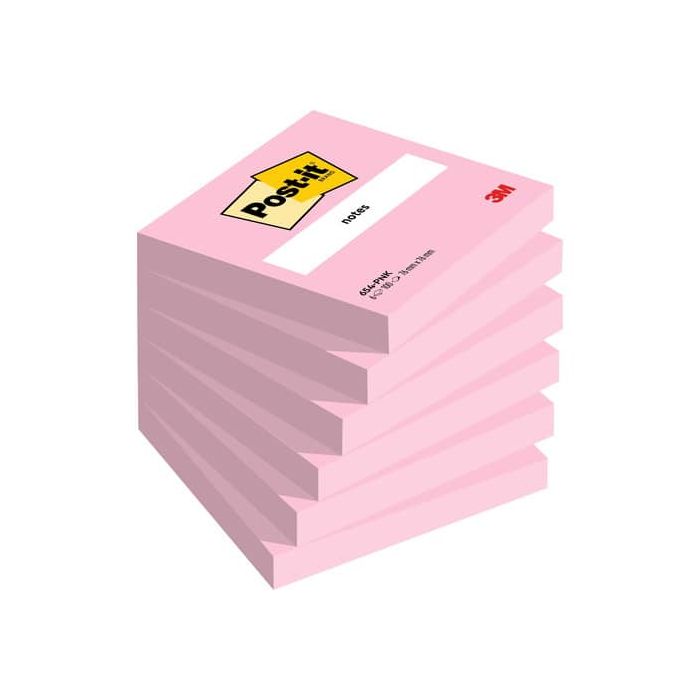 Foglietti Post-it® rosa 100 fogli/blocchetto conf. 6 pz 76x76 mm 7100296463 main product photo