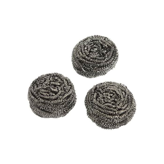 Pagliette 100% filo in acciaio inossidabile Pippo conf. 3 pz D. 5 cm NP1819 main product photo