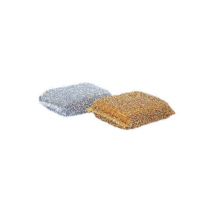 Spugna Pippo brilla cucina conf. 2 pz oro e argento 11,5x7,5x H.3 cm NP1823 main product photo