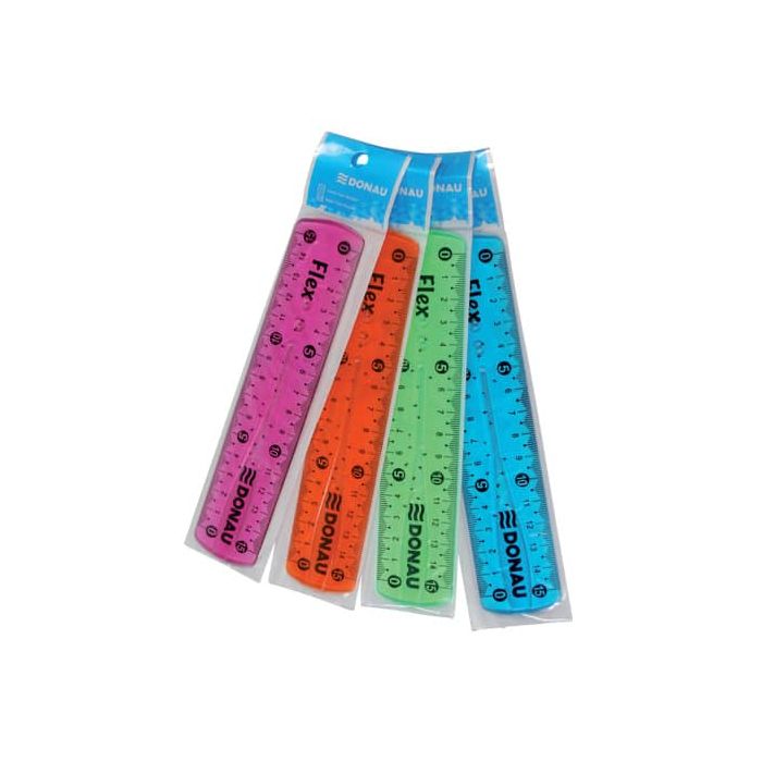 Righello trasparente Donau flex assortito 15 cm 322140099 main product photo