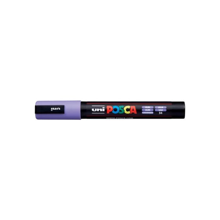 Marcatore a tempera Posca Uni-Ball punta media 2,5 mm lilla M PC5M L main product photo