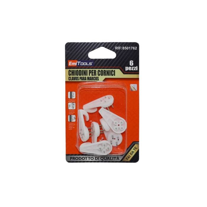 Ganci per quadri Emi conf. 6 pz con 3 chiodini 8501762 main product photo