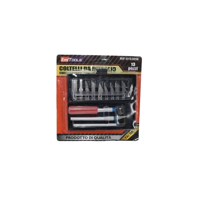 Kit coltelli da intaglio Emi per grafica conf. da 13 pezzi 8103856 main product photo