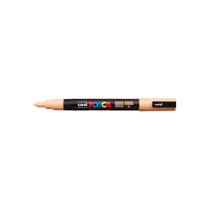 Marcatore a tempera Posca Uni-Ball punta tonda 0,9-1,3 mm arancio chiaro PC3MACC main product photo