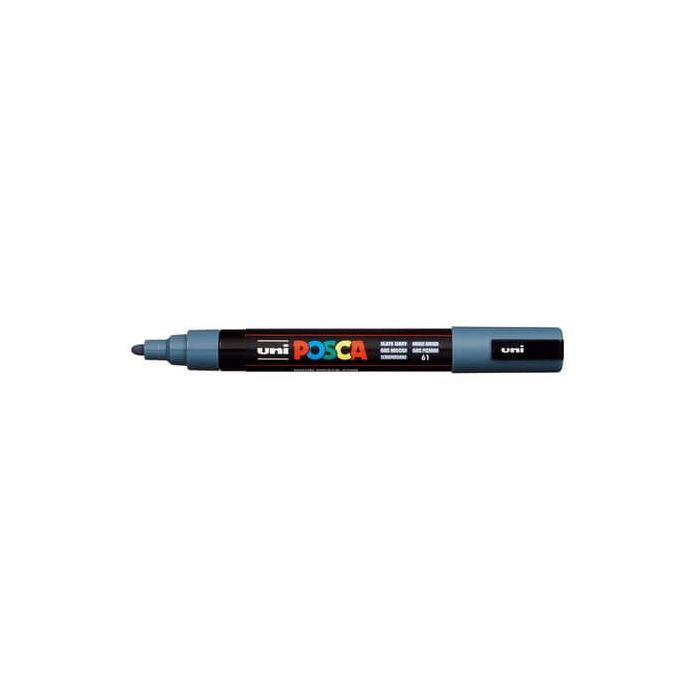 Marcatore a tempera Posca Uni-Ball punta tonda 1,8-2,5 mm grigio ardesia PC5M GRIGIOARDESIA main product photo