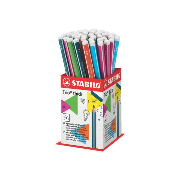Mini display da banco Stabilo Trio Thick HB - 48 pezzi - colori fusto assortiti 399/48-1HB main product photo
