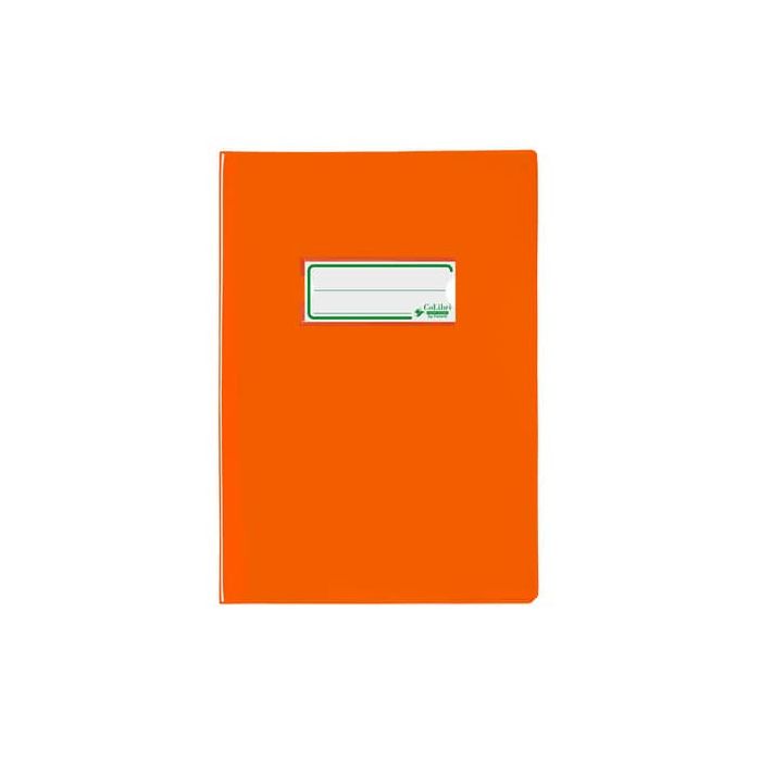 Copriquaderno A5 Favorit con portanome e salva angoli - laccato - PE180 - conf. da 24 - arancio - 400184676 main product photo
