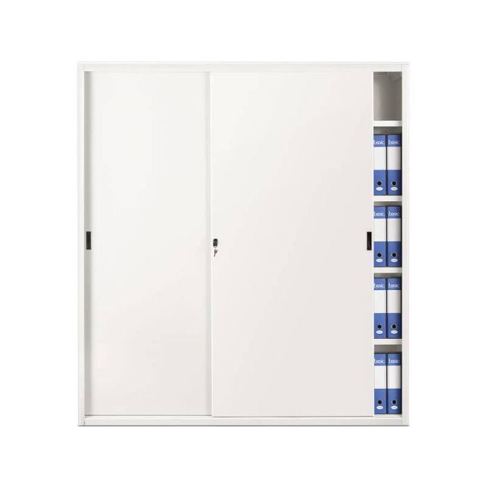 Armadio in metallo a porte scorrevoli 618 - 180x45x200 cm Tecnical 2 bianco main product photo