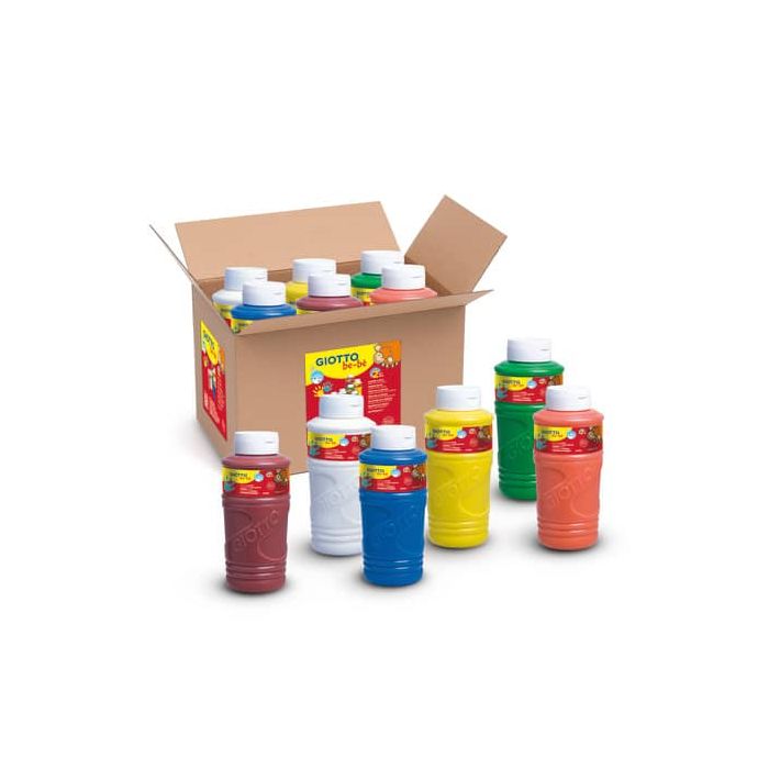 Colori a Dita in flacone Giotto Bebè conf. da 6 barattoli 750 ml F477200 main product photo