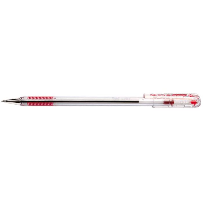 Penna a sfera Superb punta media 1 mm - conf. 12 pezzi Pentel rosso BK77M-B main product photo