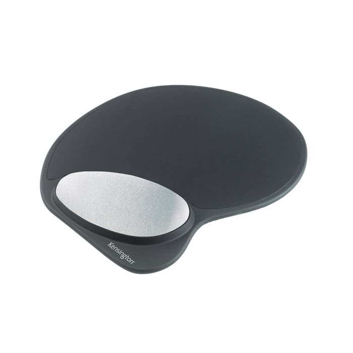 KENSINGTON Tappetino mouse con poggiapolsi in memory gel, nero/argento, 62404 main product photo