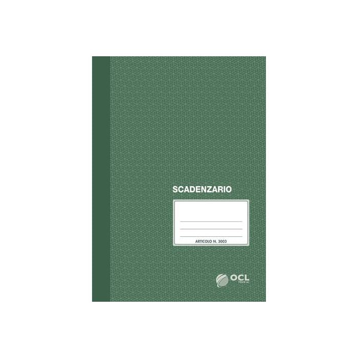 Registro scadenzario O.C.L. 21x29,7 cm 24 fogli 3003 main product photo