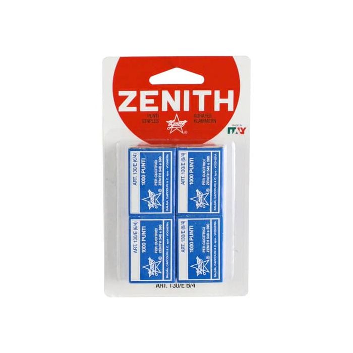 Punti Zenith art. 130/E per blister (standard 6/4) con filo in acciaio naturale n° 1.000 punti per scatola - main product photo