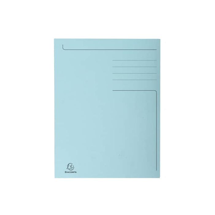Cartelline a 3 lembi Forever® 24,5x35 cm azzurro conf. 50 pezzi - 449006E main product photo